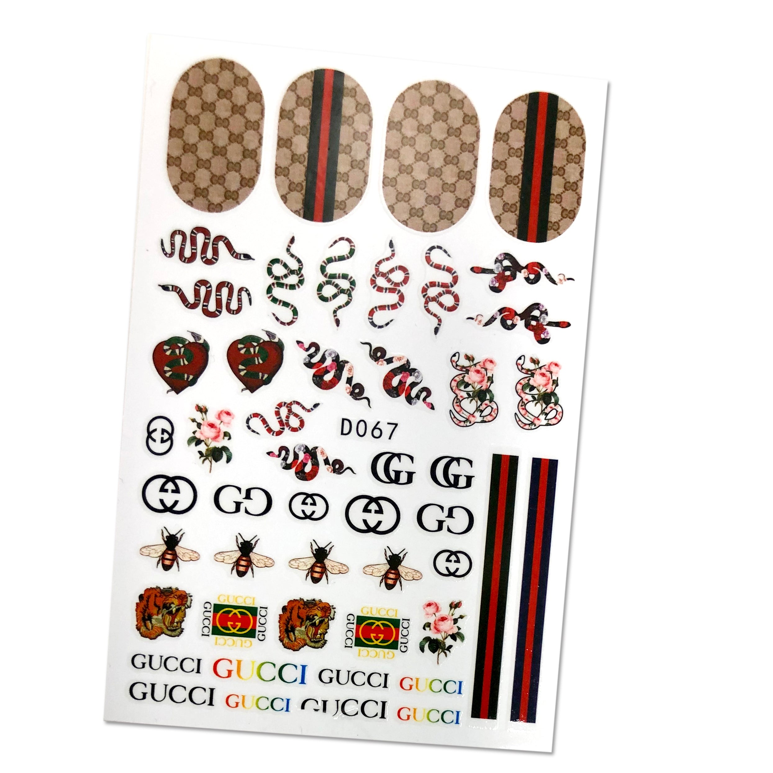 Brand name GC sticker 4 colors