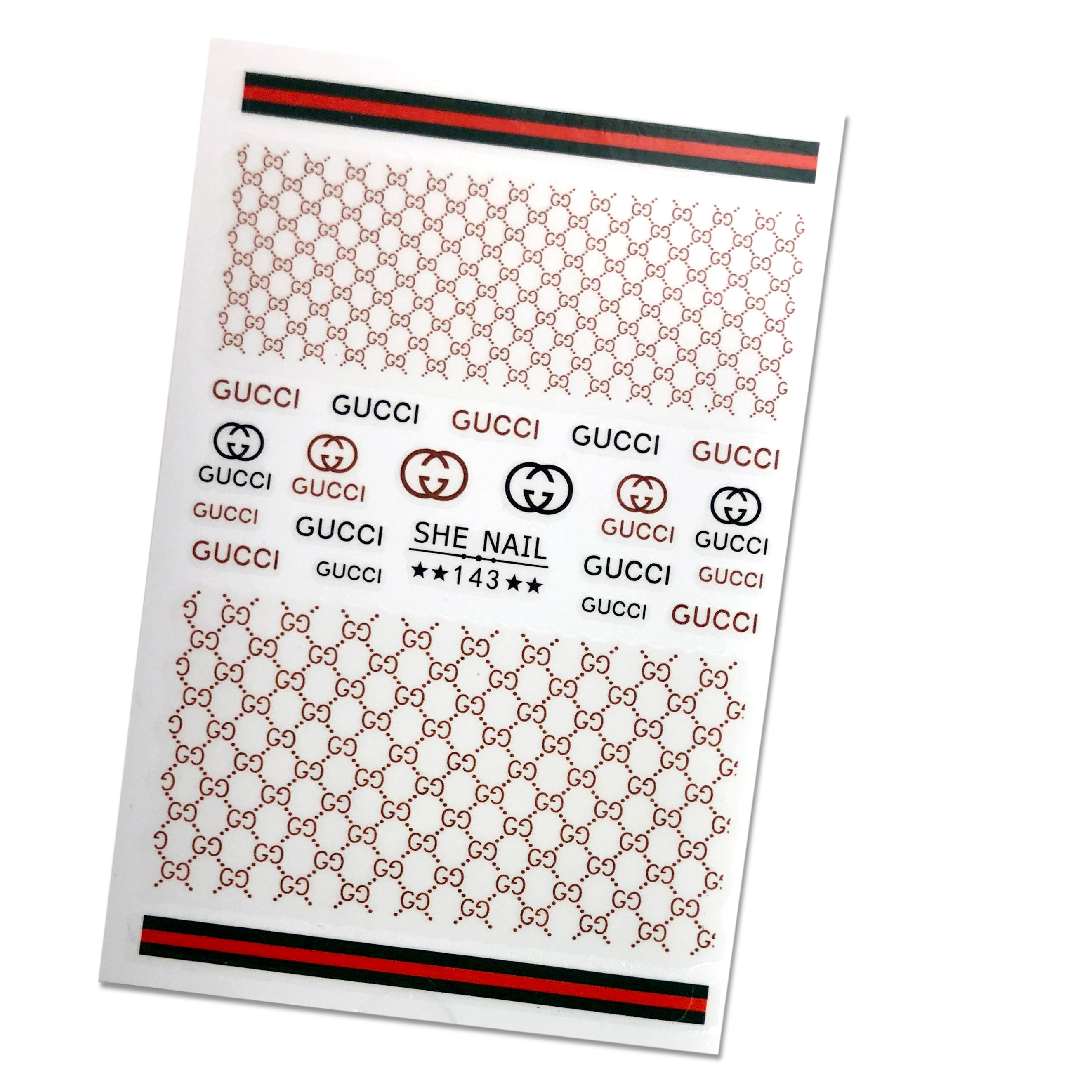 Brand name GC sticker 4 colors