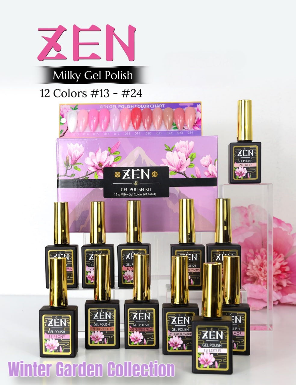 ZEN | Milky Gel Polish Winter Garden Collection 