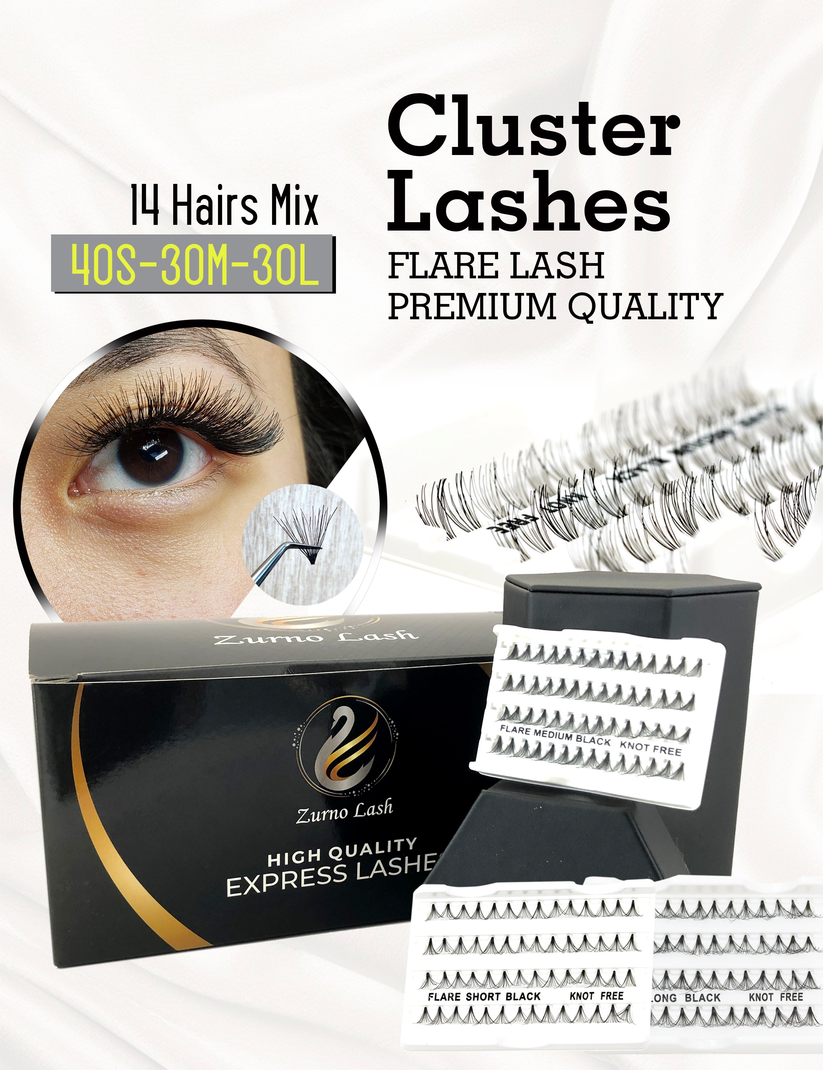 Zurno Cluster/Flare Lash