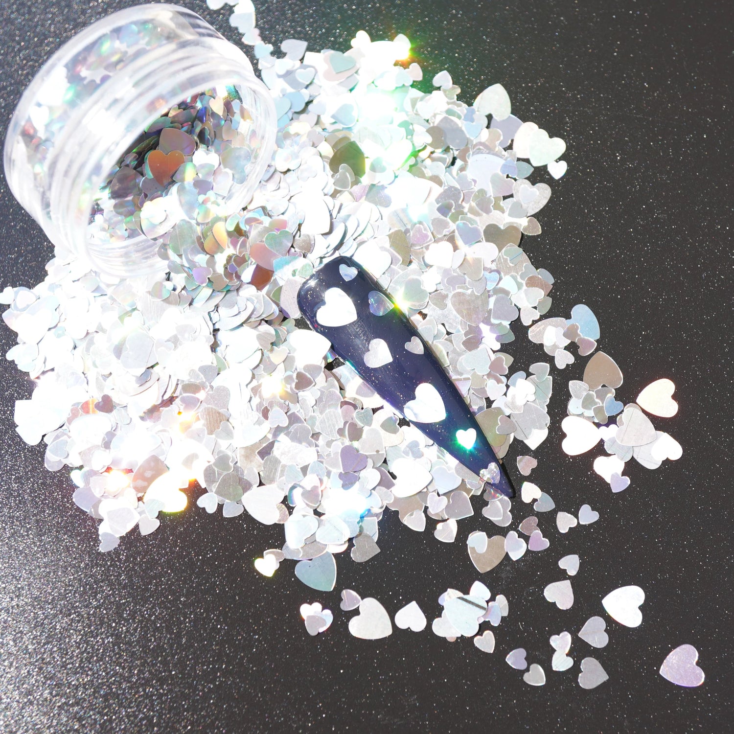 Heart/Butterfly/Star/Ribbon Shaped Holographic Glitter Set 12 Color