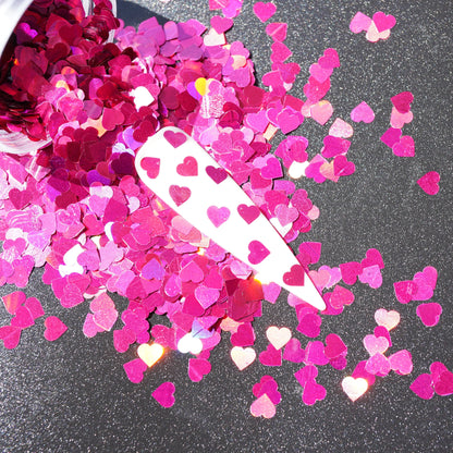 Heart/Butterfly/Star/Ribbon Shaped Holographic Glitter Set 12 Color