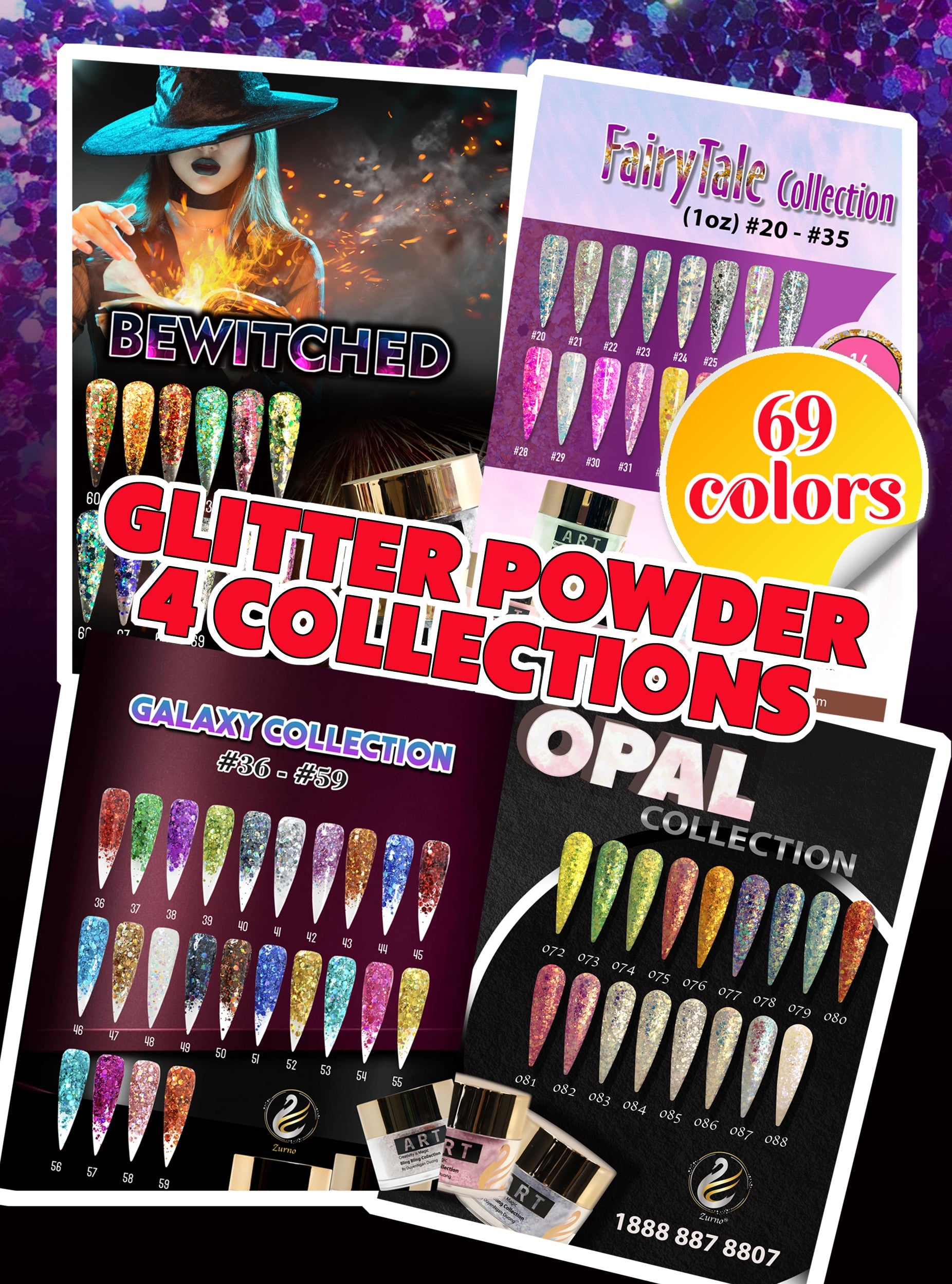 Glitter Powder - 4 Collections