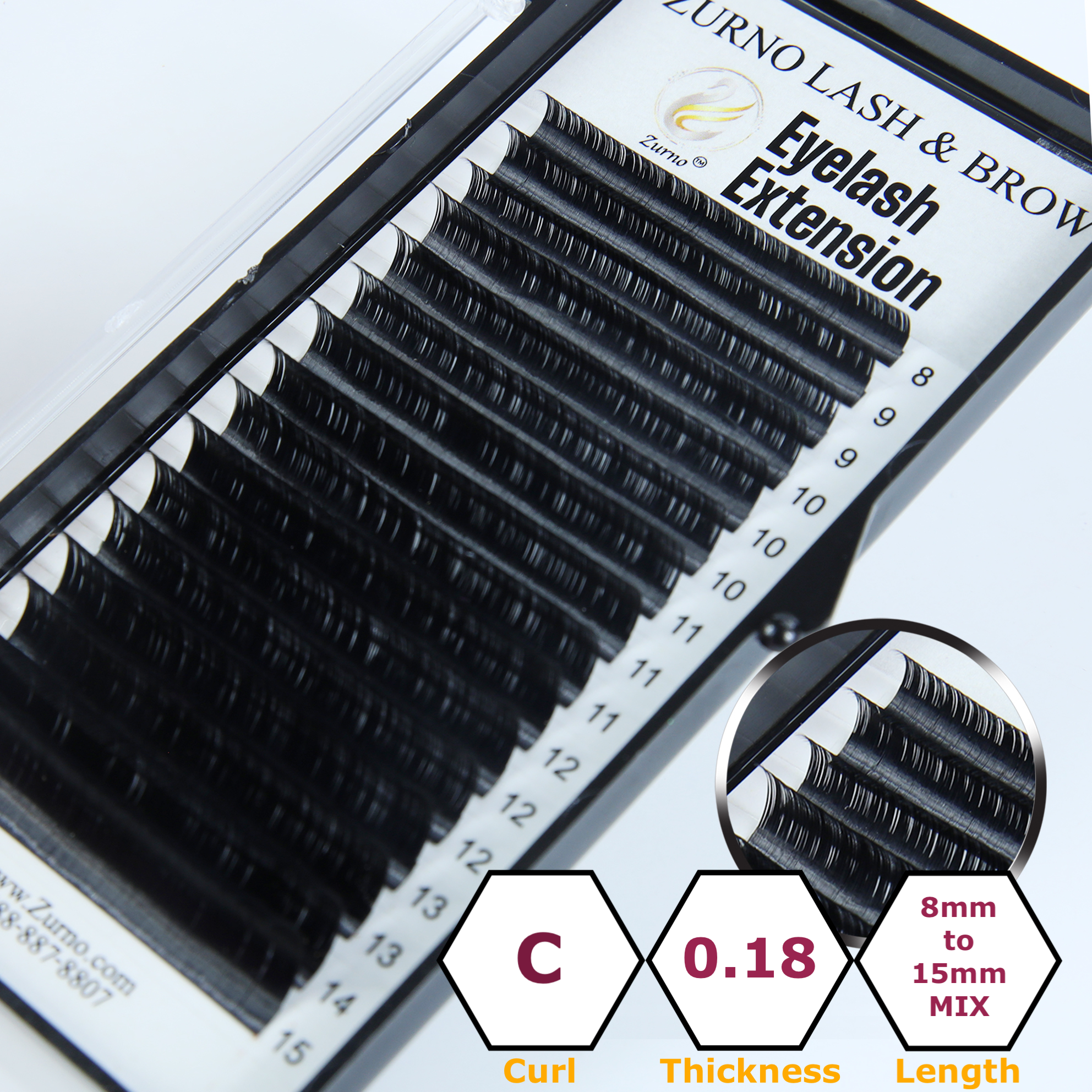 Classic Lash - C Curl - Thickness &amp; Length Optional