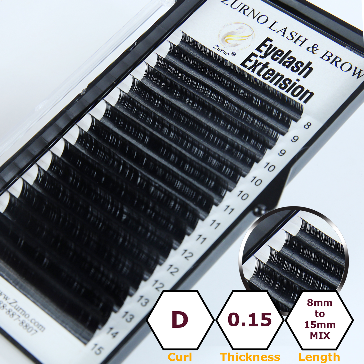 Classic Lash - D Curl - Thickness &amp; Length Optional