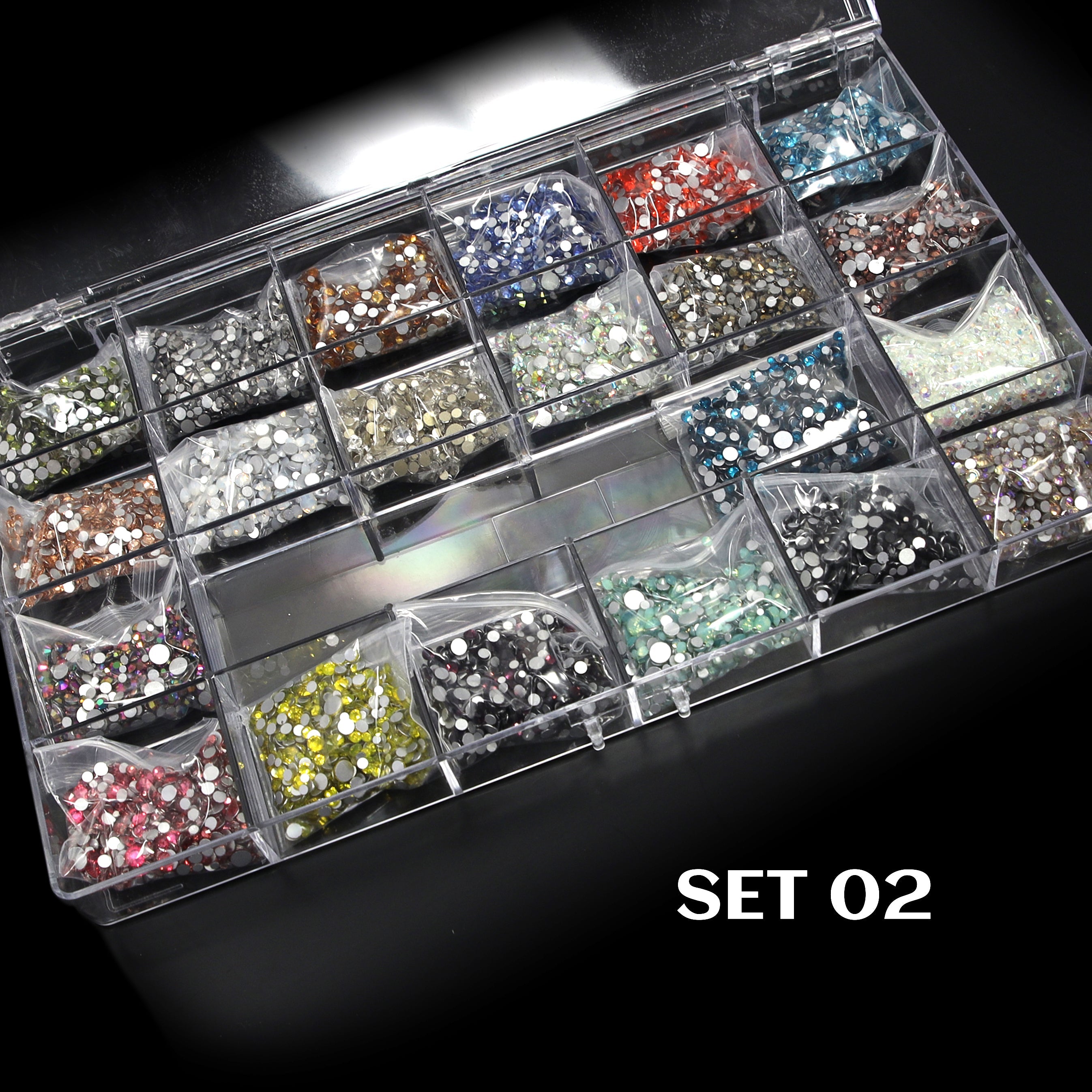 COLOR RHINESTONE BOX