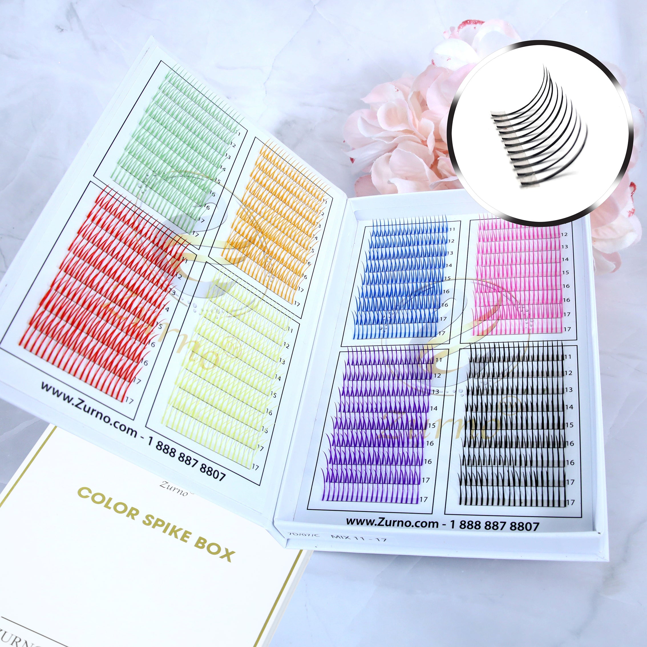 Zurno Lash - Color Box | Wispy - Kim K - Spike