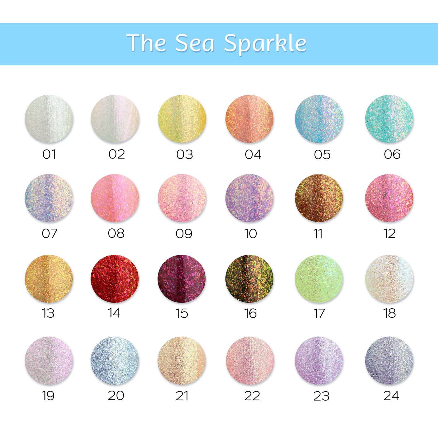 The Sea Sparkle - 24 Colors Collection