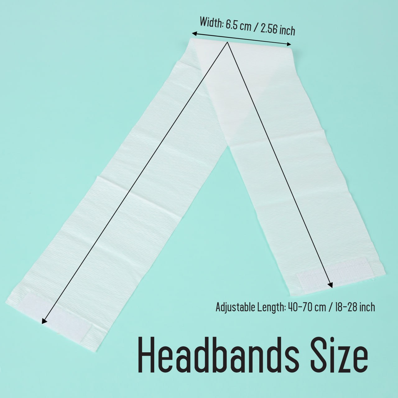 Disposable Spa Facial Headbands with Convenient Closure