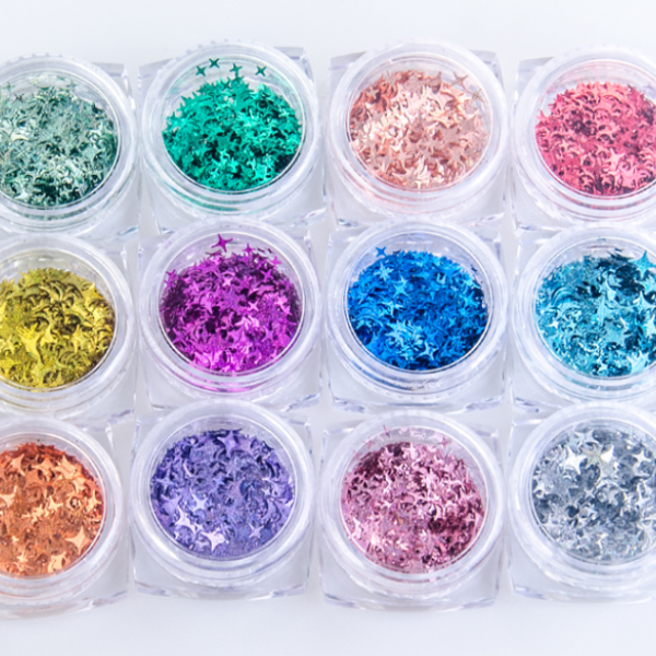 Fancy Glitter - 12 Colors (Star/Heart/Twinkle)