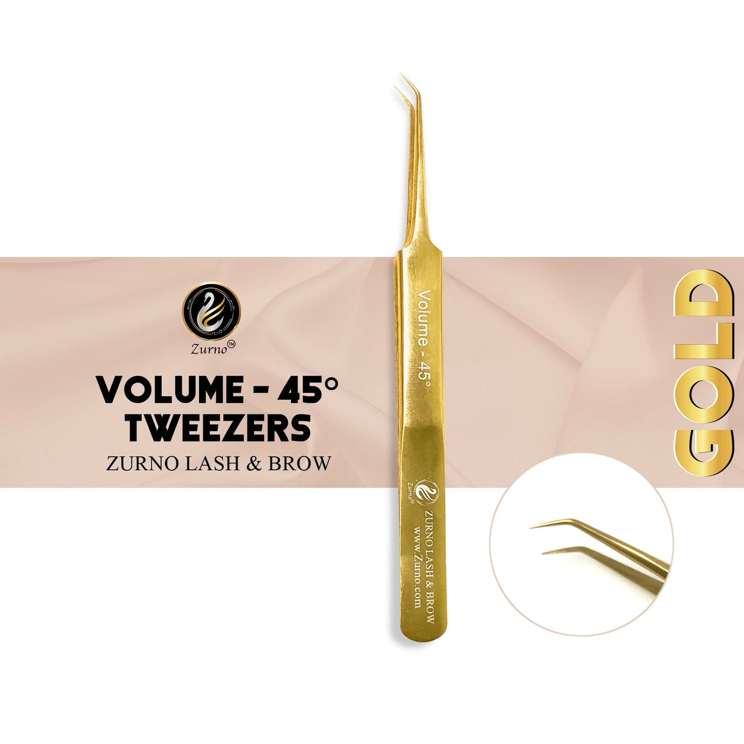 Zurno Professional Eyelash Extension Tweezer